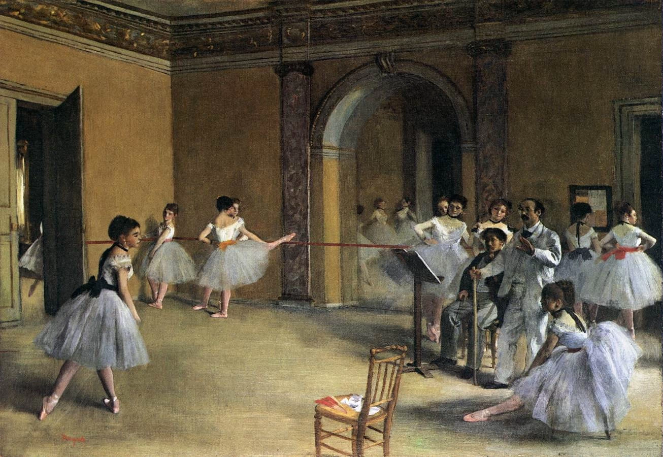 Il Foyer dell'Opera in Rue Le Peletier - Musée d'Orsay, Paris, dettaglio 1